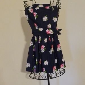 Dainty navy floral dress